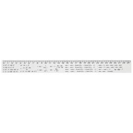 Линейка Economix 30 см алгебраические формулы, печатная (E81330-03)
