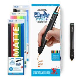 3D - ручка 3Doodler Create PLUS  Черная для проф. использования, 75 cтержней, а (8CPSBKEU3E)