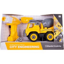 Конструктор Diy Spatial Creativity Бетономешалка с электродвигателем (CJ-1365051)