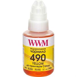 Чернила WWM Canon GI-490, 140г Yellow (C490Y)