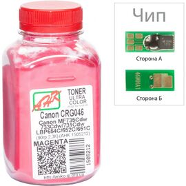 Тонер Canon LBP-650/MF-730, 90г Magenta +chip AHK (1505216)