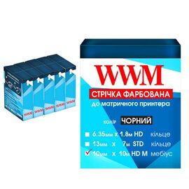 Лента к принтерам 10мм х 10м HD л. Black*5шт WWM (R10.10HM5)