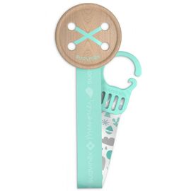 Кліпса для пустушок Suavinex Memories Історії малюків із атласною стрічкою м'ятна (307233)