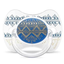 Пустышка Suavinex Couture, 18+ мес синяя (304233)