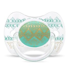 Пустышка Suavinex Couture 0-4 мес зеленая (304209)