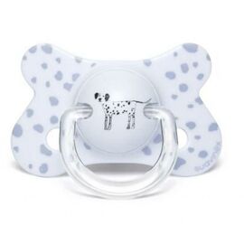 Пустышка Suavinex Истории щенков 4-18 мес симметрич. голубая (304928)