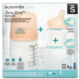 Пляшечка для годування Suavinex набір антиколіковий ZERO.ZERO 180 мл (306422)