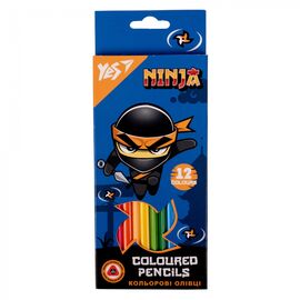 Карандаши цветные Yes 12 кол Ninja (290703)