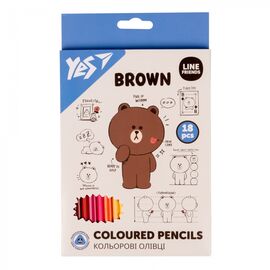 Карандаши цветные Yes 18 кол Line Friends (290712)