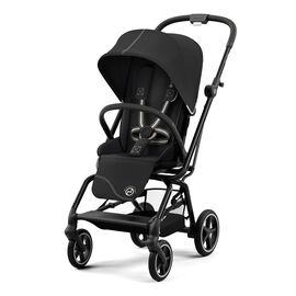 Коляска Cybex Eezy S Twist+ 2 SLV B Moon Black (с бампером) (522001087)