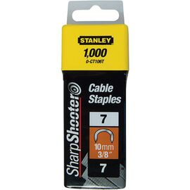 Скобы для строительного степлера Stanley CABLE, тип "7", L=10мм, полукруглые, 1000шт. (1-CT106T)