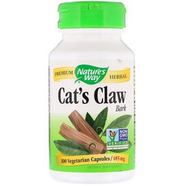 Травы Nature's Way Кошачий коготь, Cat's Claw Bark, 485 мг, 100 капсул (NWY-11450)