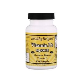 Вітамін Healthy Origins Вітамін D3, Vitamin D3, 10000 IU, 120 капсул (HO15353)