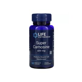 Витаминно-минеральный комплекс Life Extension Супер Карнозин, Super Carnosine, 500 мг, 60 вегетарианских (LEX-20206)
