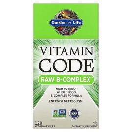 Вітамінно-мінеральний комплекс Garden of Life Сирі Вітаміни В-комплекс, RAW B-Complex, 120 вегетаріанських до (GOL-11650)