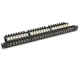 Патч-панель Hypernet 19" 24 порта UTP 0.5U cat.5e с менеджментом кабеля (PP-UTP24-WMR-05U)