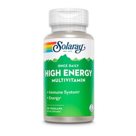 Витаминно-минеральный комплекс Solaray Мультивитамины, Once Daily High Energy, 30 вегетарианских капсул (SOR47295)