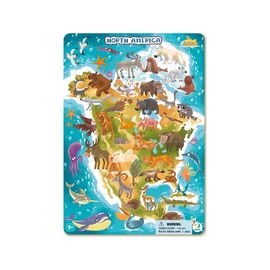 Пазл DoDo с рамкой Северная Америка (R300177)