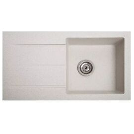 Мийка кухонна ROMZHA Quadro Biela (101) (RO48683)