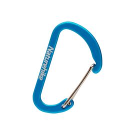 Карабін туристичний Naturehike D-type NH15A004-H 4см 2шт Blue (6927595717318)