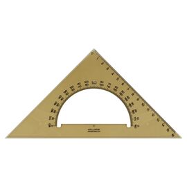 Лінійка Koh-i-Noor Трикутник 45/177 з транспортиром, димчастий (745640)