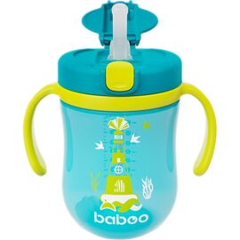 Поїльник-непроливайка Baboo Marine із гравітаційною кулькою, 300 мл, 9+ міс, зелена (8-133)
