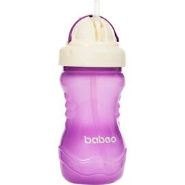 Поильник-непроливайка Baboo с силиконовой соломинкой, 360 мл, 9+ (фиолетовая) (8-128)