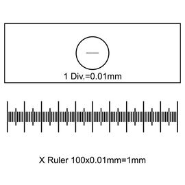 Аксесуар до мікроскопів Sigeta Калібрувальна лінійка Slide-1 X 0.01мм (65654)