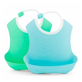 Слинявчик Twistshake Pastel Blue/Green (2шт) 4+ міс (78220)