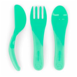 Набір дитячого посуду Twistshake Pastel Green (ложка+виделка+ніж) (78201)