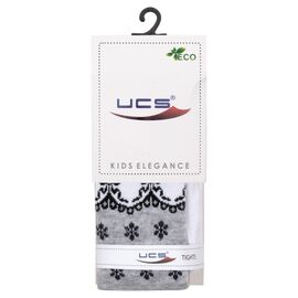 Колготки UCS Socks с цветочками (M0C0301-2289-86G-gray)