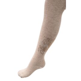Колготки UCS Socks с цветами из страз (M0C0302-1041-122G-beige)