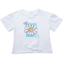 Футболка детская Breeze с ромашкой (18731-134G-white)