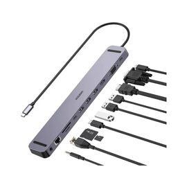 Концентратор Choetech USB-C 11-in-1 (HUB-M20-GY)