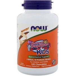 Пробиотики Now Foods Дофилус Пробиотики для Детей, Berry Dophilus, 120 жевательн (NOW-02949)