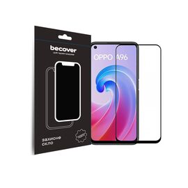 Стекло защитное BeCover Oppo A96 Black (709770)