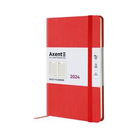 Еженедельник Axent 2024 Partner Lines 145х210, ярко красный (8815-24-54-A)