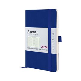 Еженедельник Axent 2024 Partner Soft Diamond 125 х 195, синий (8518-24-02-A)