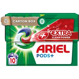 Капсулы для стирки Ariel Pods All-in-1 + Сила экстраочищения 10 шт. (8001090803412)