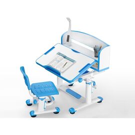 Парта со стулом Evo-kids BD-10 BL с лампой (BD-10 BL з лампою)