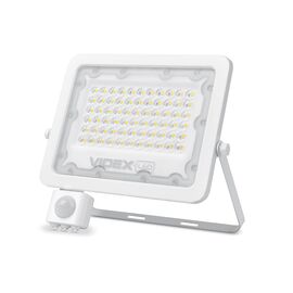 Прожектор Videx LED  50W 5000K с датчиком движения (VL-F2e505W-S)