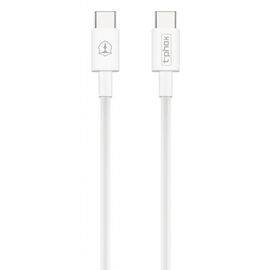 Дата кабель USB Type-C to Type-C 1.0m 3A White T-Phox (T-CC834)