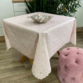 Скатертина Прованс водовiдштовхуюча Simfoni Lace on powder 220х136 см (4823093428102)