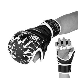 Перчатки для карате PowerPlay 3092KRT Black/White M (PP_3092krt_M_bl/white)