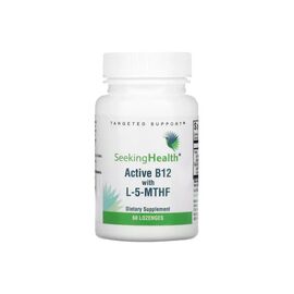 Витаминно-минеральный комплекс Seeking Health Витамин B12 с L-5-MTHF, вкус вишни, Active B12 With L-5-MTHF, 60 жеватель (SKH-52006)