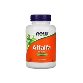 Трави Now Foods Люцерна, Alfalfa, 650 мг, 250 таблеток (NOW-02620)