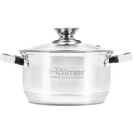 Кастрюля Hölmer з кришкою 6 л (CR-12560-SS)