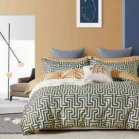 Постельное белье Home Line Меандр сатин твил евро (171720)