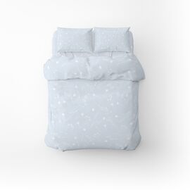 Постельное белье Home Line Васильки белые на голубом бязь полуторный (173307)