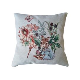 Наволочка Прованс гобеленова 45х45 см Затишок Зайчатко (4823093438491)